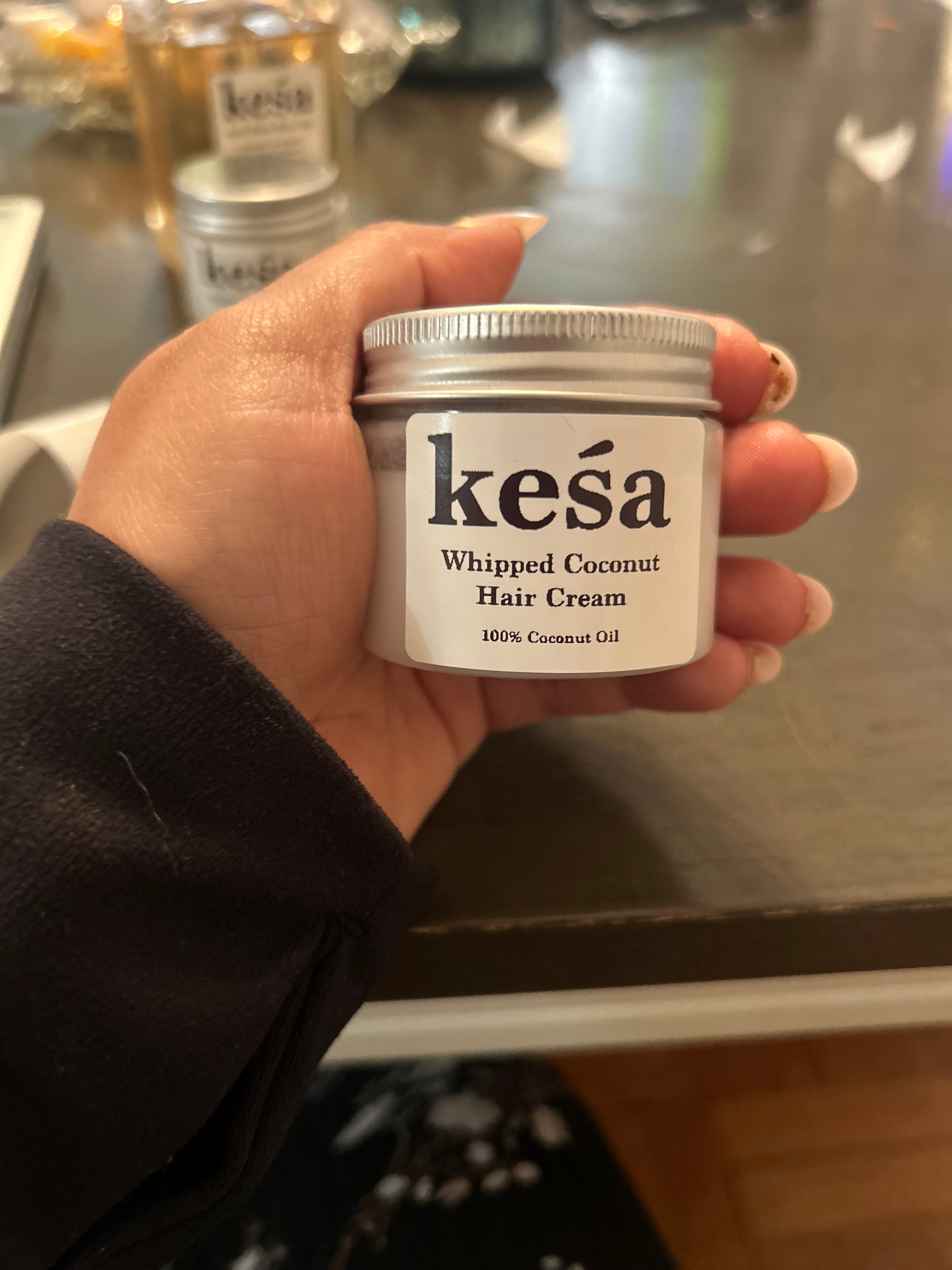 Keśa Whipped Coconut Hair Moisturizing Cream for Dry, Brittle Hair