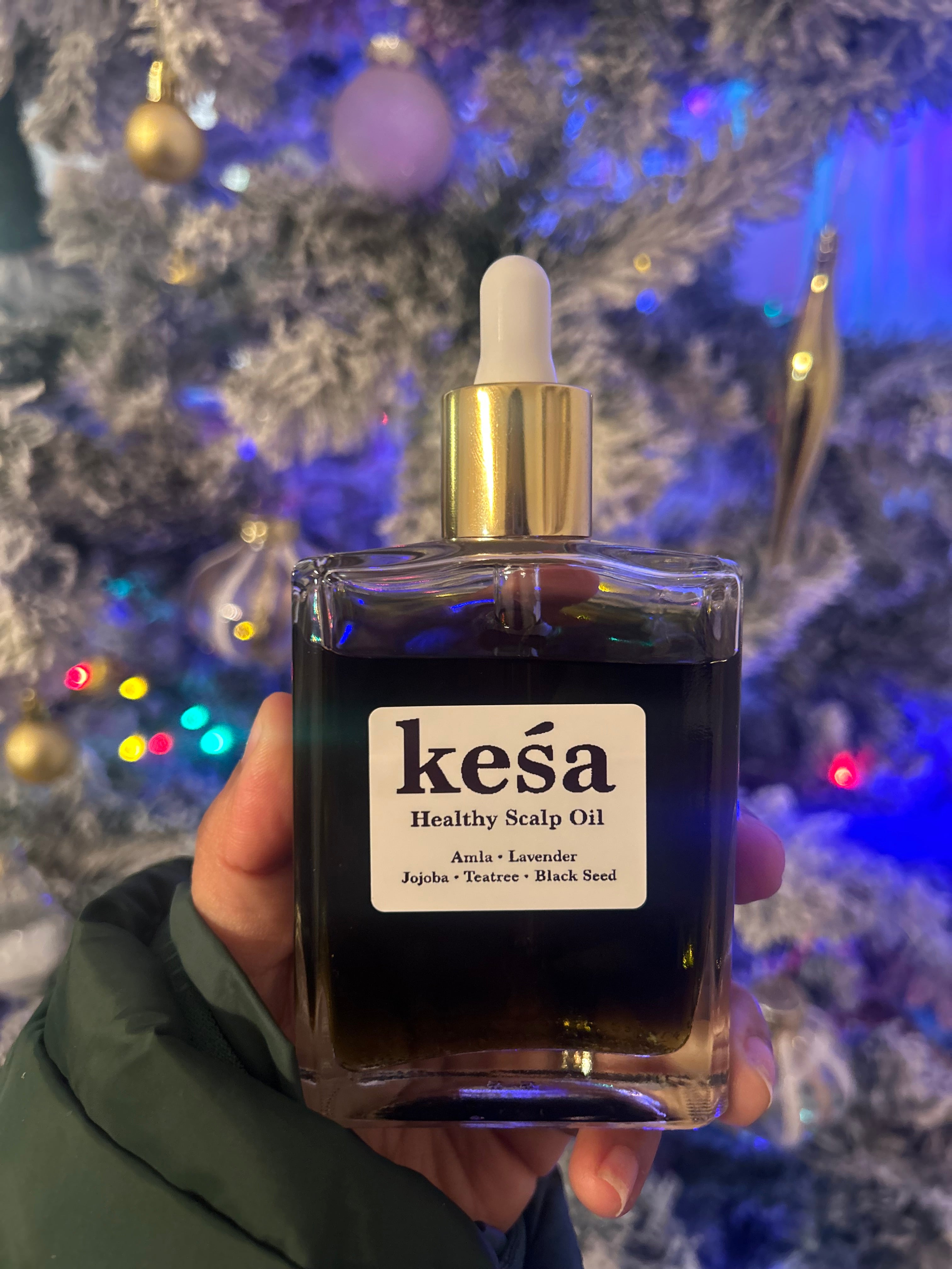 Keśa Scalp Repair Oil | Pre-Wash Scalp Treatment for a Healthy and Clean Scalp | Tea tree, Amla, Lavender, Jojoba, Black Seed