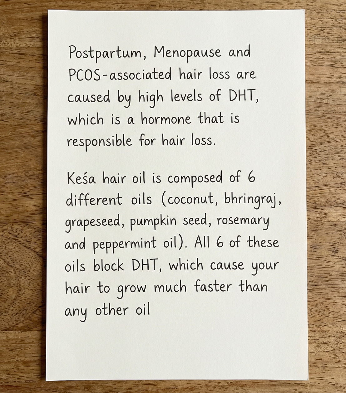 Keśa Hair Growth Oil for Postpartum Hair Loss