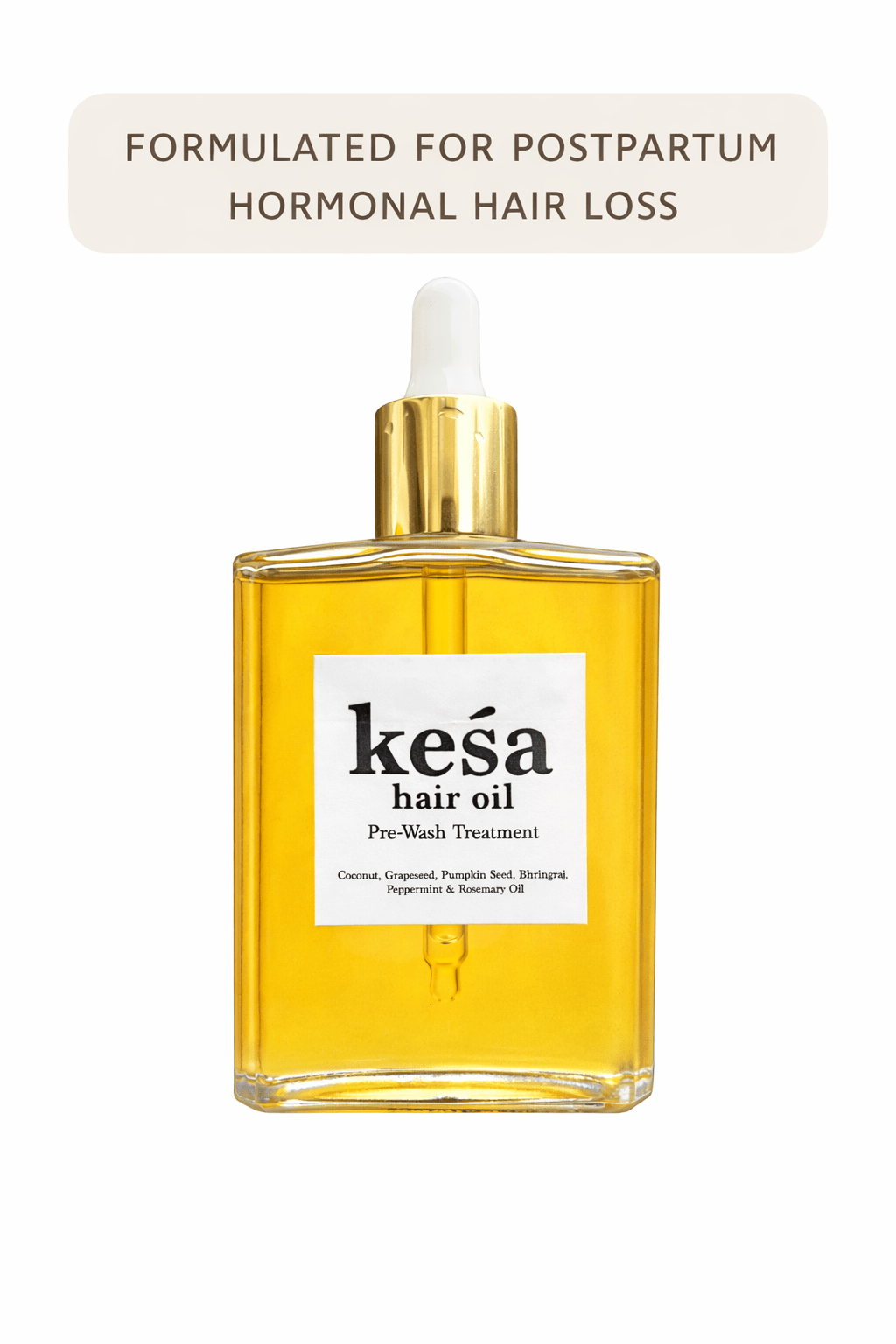 Keśa Hair Growth Oil for Postpartum Hair Loss - keśa beauty