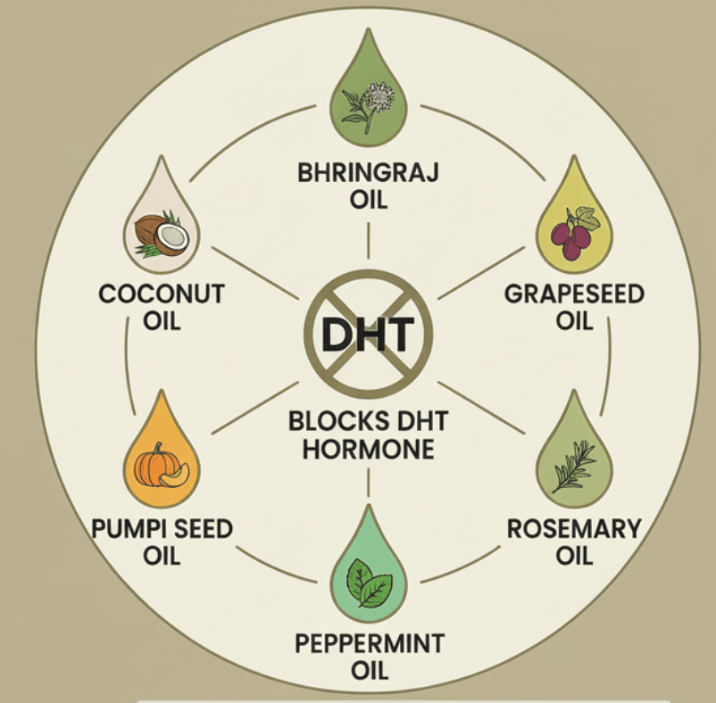 Keśa Hair Growth Oil | Natural Organic Serum for Alopecia Hair Loss with DHT Blockers - keśa beauty