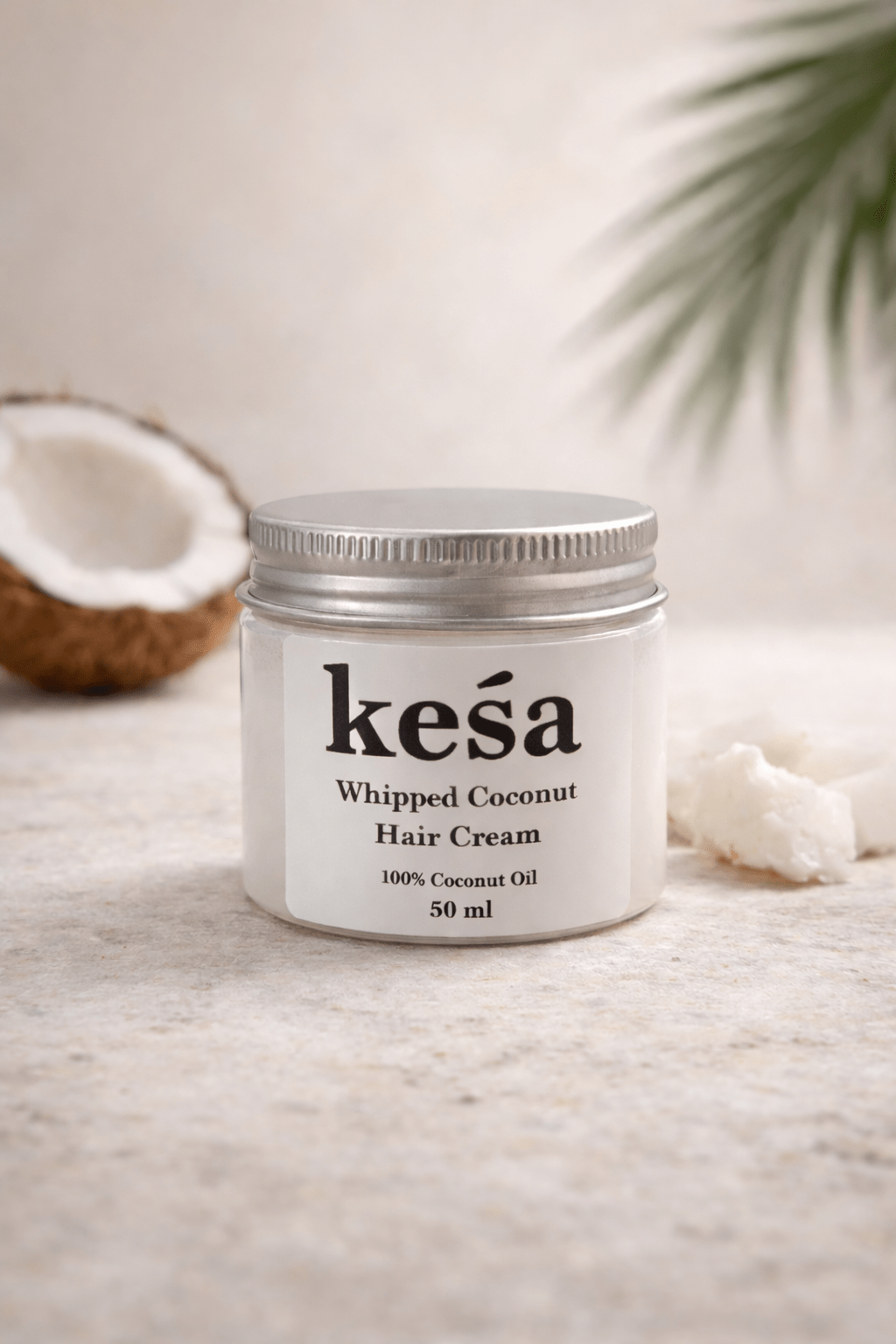 Keśa Whipped Coconut Hair Moisturizing Cream for Dry, Brittle Hair - keśa beauty