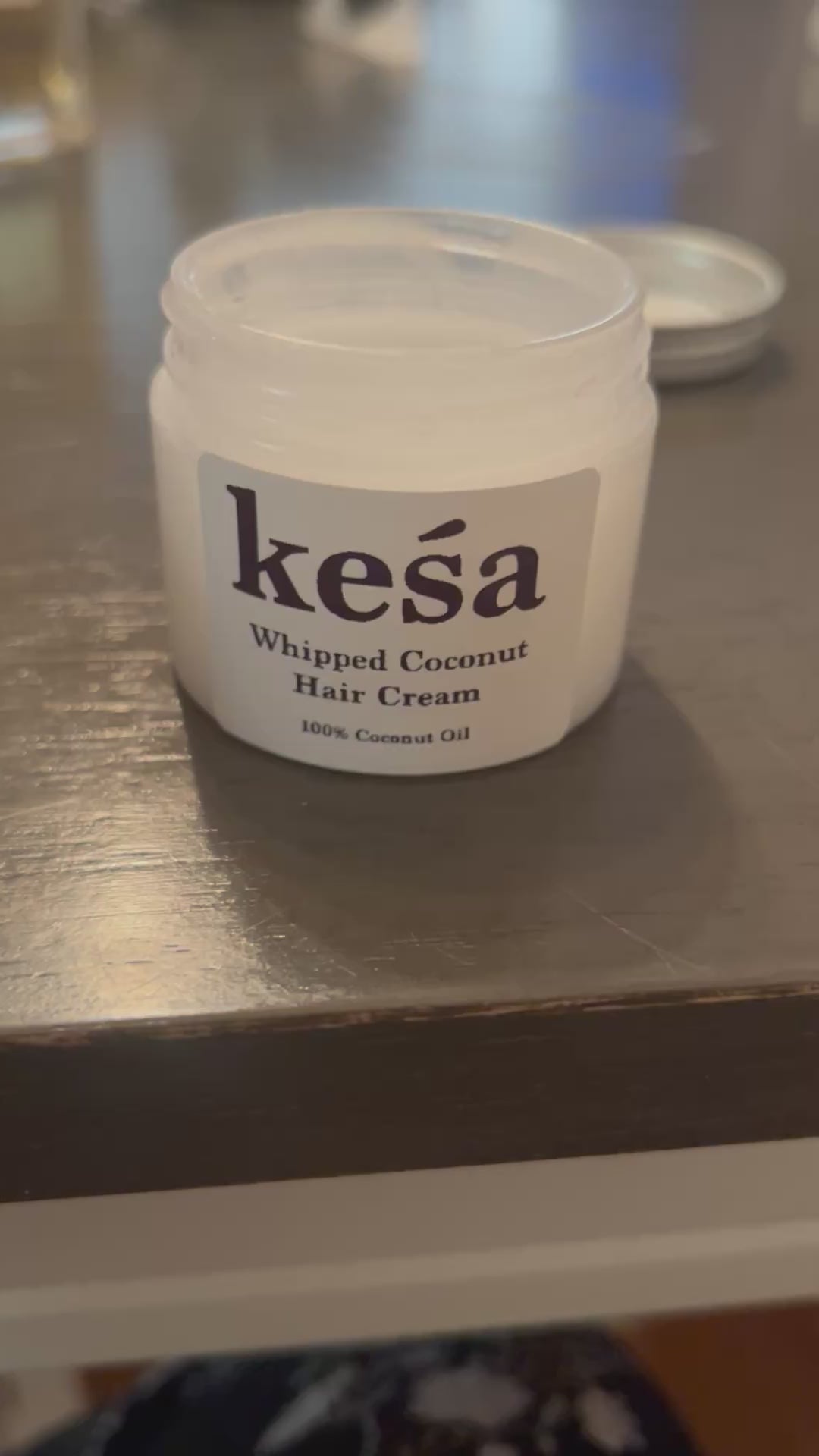 Keśa Whipped Coconut Hair Moisturizing Cream for Dry, Brittle Hair
