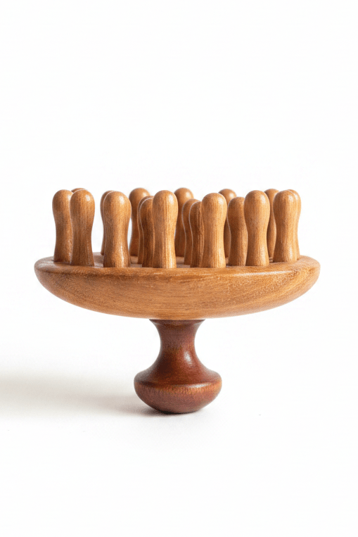 Wooden head massager - keśa beauty