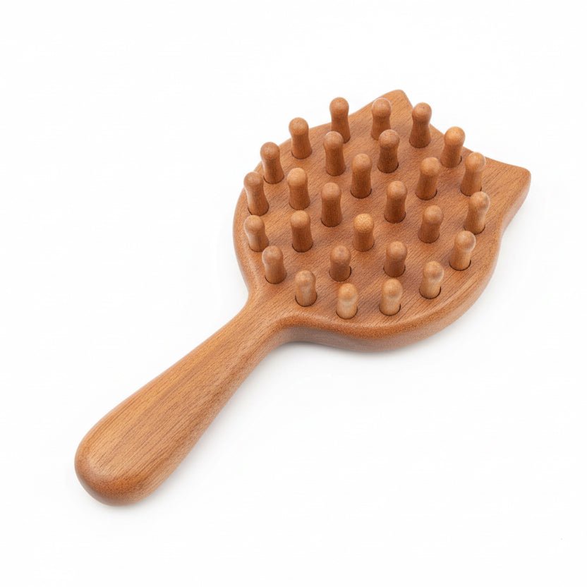 Wooden head massager - keśa beauty